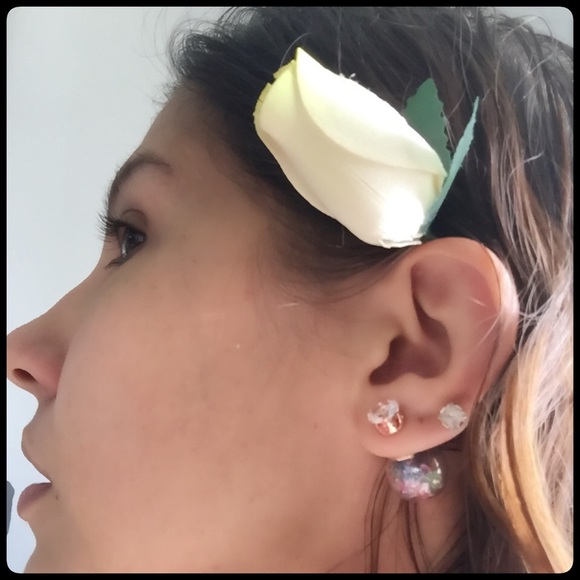 Double Sided Loose Crystal Earrings - Picture 4 of 5